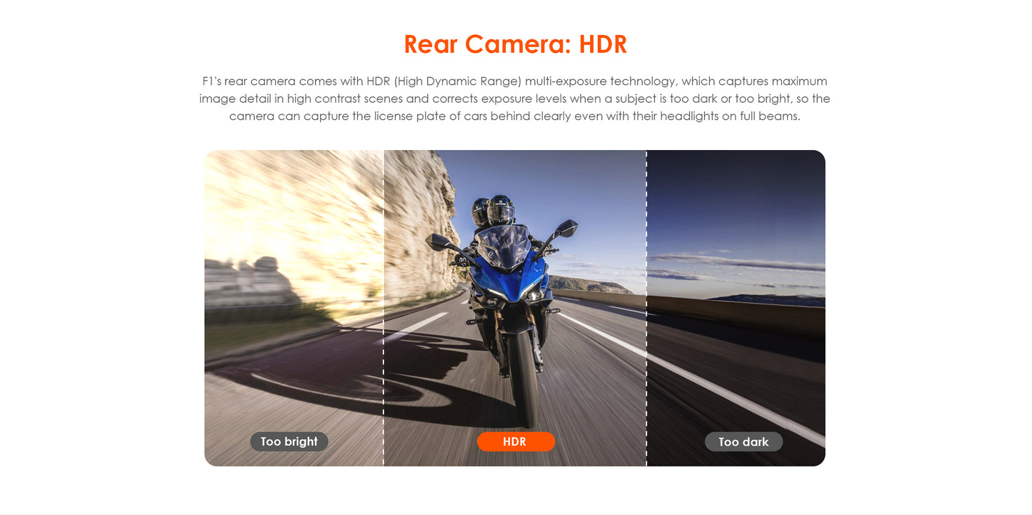 Vantrue Falcon F1 4K + Full HD wifi GPS