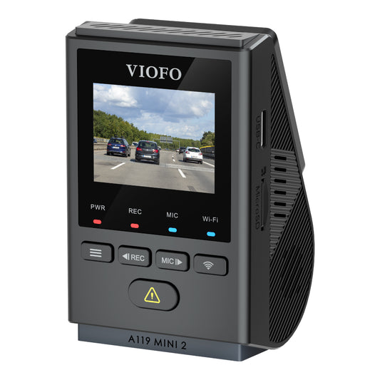 VIOFO A119 MINI 2 contrôle vocal 2K 60fps, 5GHz WiFi, Sony STARVIS 2 HDR