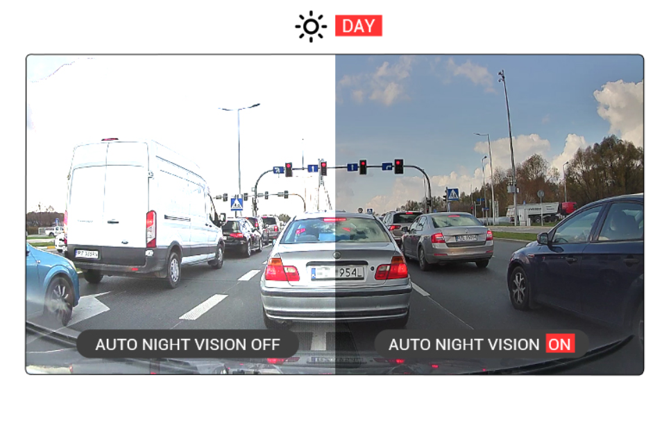 Dashcam Finevu GX4K 4K 2160P avant et Full HD 1080P arrière