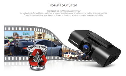 Dashcam Finevu GX4K 4K 2160P avant et Full HD 1080P arrière