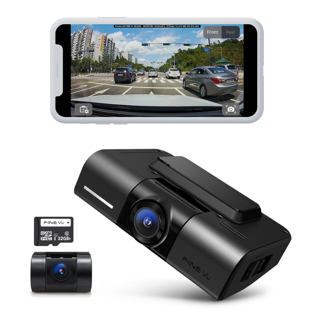 Dashcam Finevu GX1000 DOUBLE QHD 2K 1440P avant et arrière CLOUD