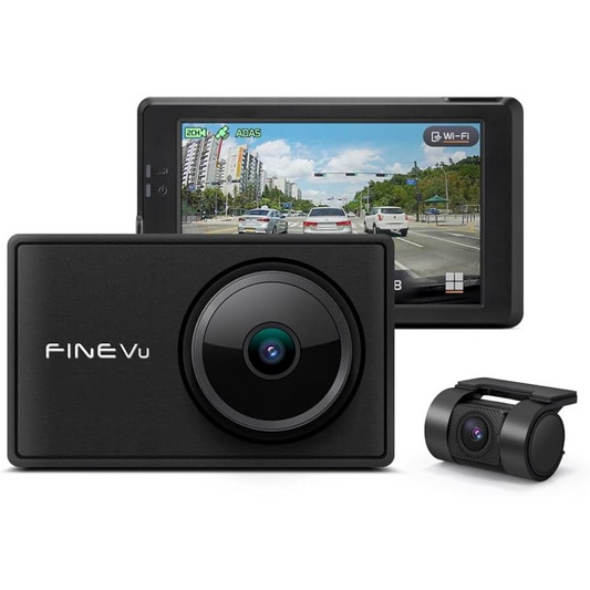 Dashcam Finevu GX7000 LCD QHD 2K avant et Full HD arrière