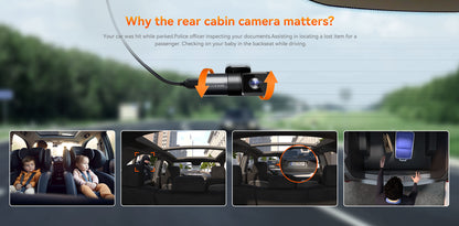 VANTRUE N5 4-Canaux Dashcam 2.7K+3x1080P HDR, 360 degrés STARVIS 2 Camera Voiture Avant Arriere, 5GHz WiFi GPS Caméra Embarquée Infrarouge, Contrôle Vocale Français 24h. Mode Parking Tampon, Max 512G