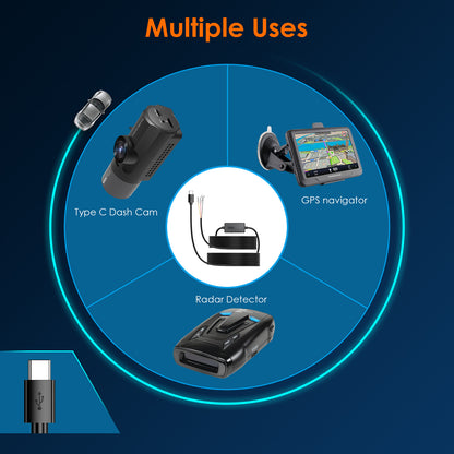 Kit de Câblage ACC Vantrue de 3,5 mètres pour Dashcam N5 / N4 / E3/E2/E1 / N2S / N2 Pro /X4S