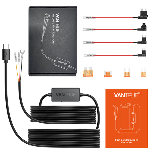 Kit de Câblage ACC Vantrue de 3,5 mètres pour Dashcam N5 / N4 / E3/E2/E1 / N2S / N2 Pro /X4S